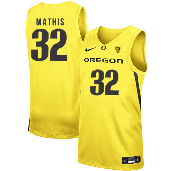 Anthony Mathis 32 Yellow College Football Jersey football jersey product view 1