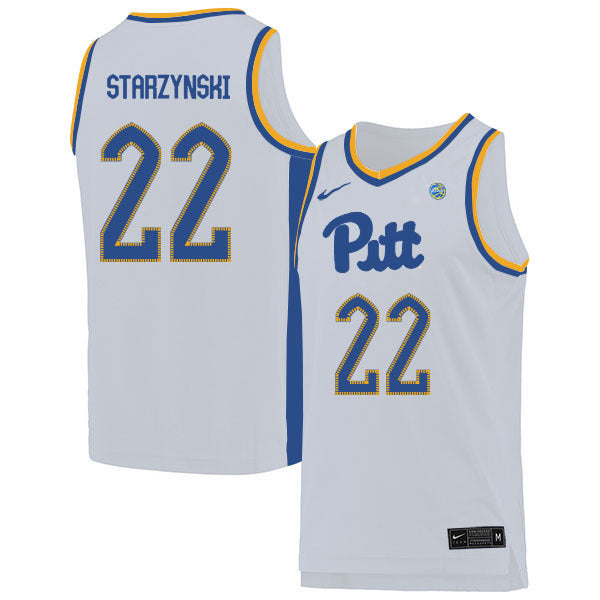 Anthony Starzynski 22 White College Football Jersey football jersey product view 1