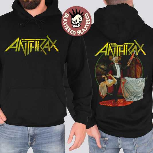 Anthrax Cursum Perficio Album Cover Two Sided Hoodie Unisex T-shirt, Sweatshirt, Hoodie, Long Sleeve Tee - T-Shirt, Sweatshirt, Hoodie