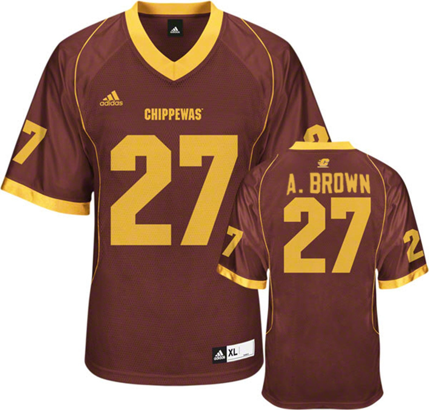 Antonio Brown 27 Burgundy 1 College Football Jersey football jersey product view 1