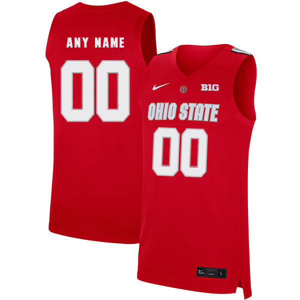 Any Name 00 Scarlet College Football Jersey football jersey product view 1
