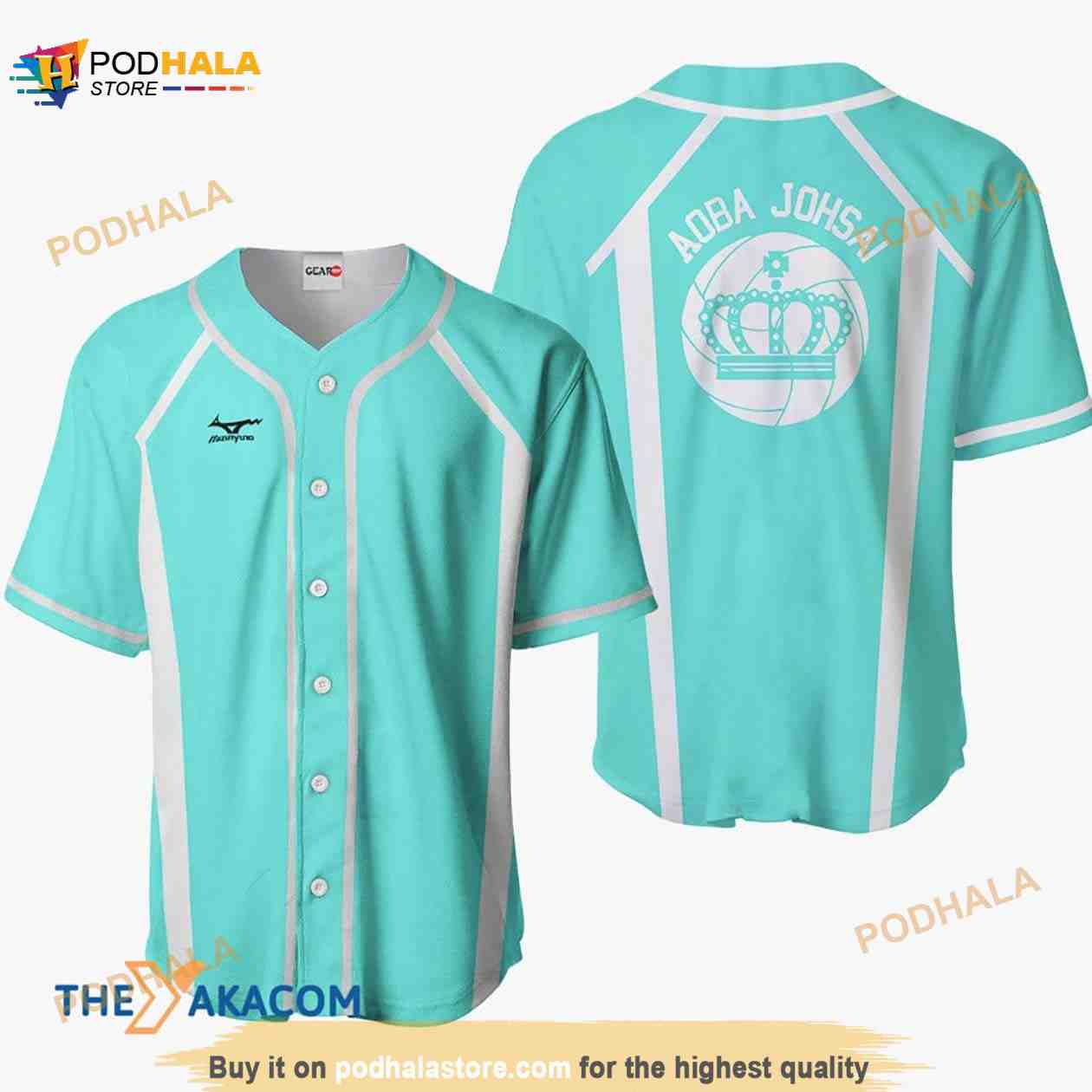 Aoba Johsai Haikyuu Anime Costume Gift Christmas For Fan 3D Baseball Jersey Shirt baseball jersey product view 1