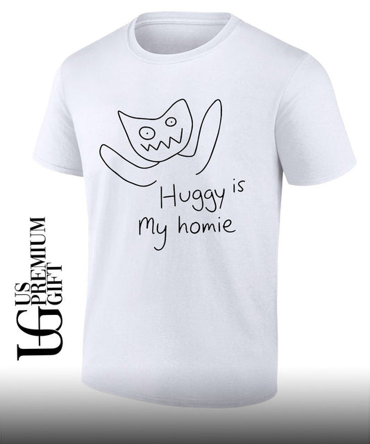 April fools merch huggy is my homie shirt Unisex T-shirt, Sweatshirt, Hoodie, Long Sleeve Tee - T-Shirt, Sweatshirt, Hoodie