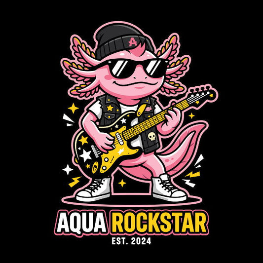 Aqua Rockstar The Axolotl Legend Unisex T-shirt, Sweatshirt, Hoodie, Long Sleeve Tee - T-Shirt, Sweatshirt, Hoodie