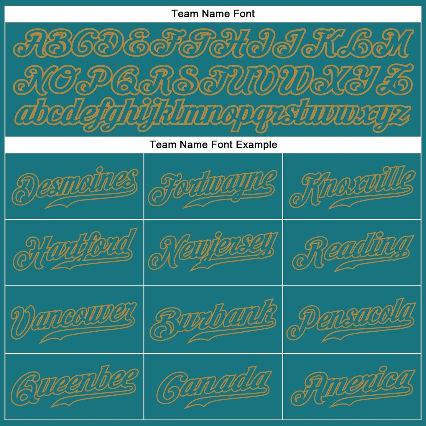 Custom Teal Teal-Old Gold Authentic Baseball Jersey baseball jersey product view 4