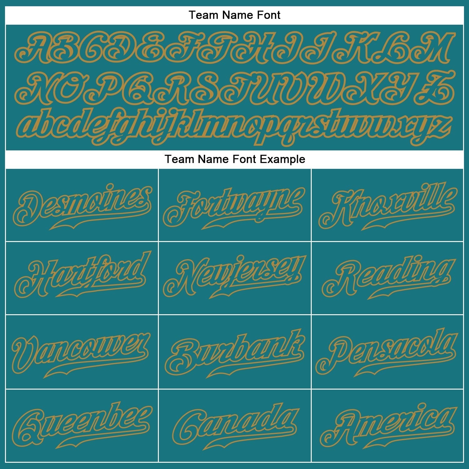 Custom Teal Teal-Old Gold Authentic Baseball Jersey baseball jersey product view 4