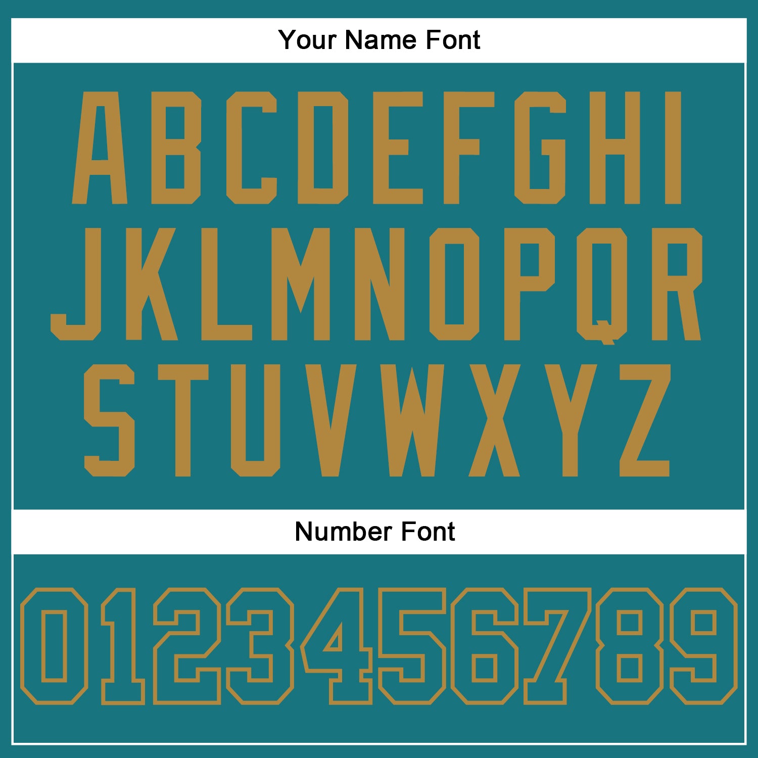 Custom Teal Teal-Old Gold Authentic Baseball Jersey baseball jersey product view 5