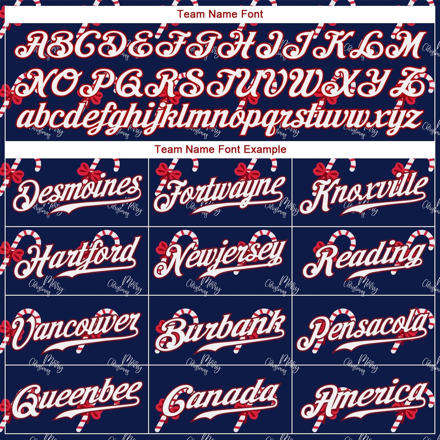 Custom Navy Red-White Christmas 3D Authentic Baseball Jersey baseball jersey product view 4
