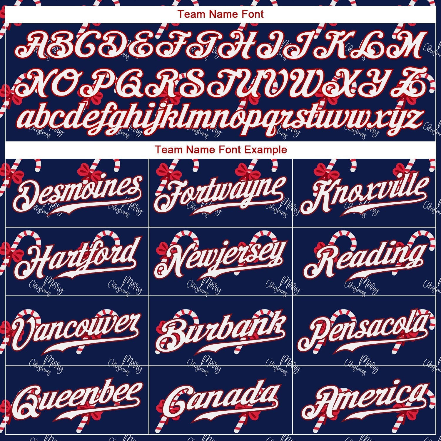 Custom Navy Red-White Christmas 3D Authentic Baseball Jersey baseball jersey product view 4