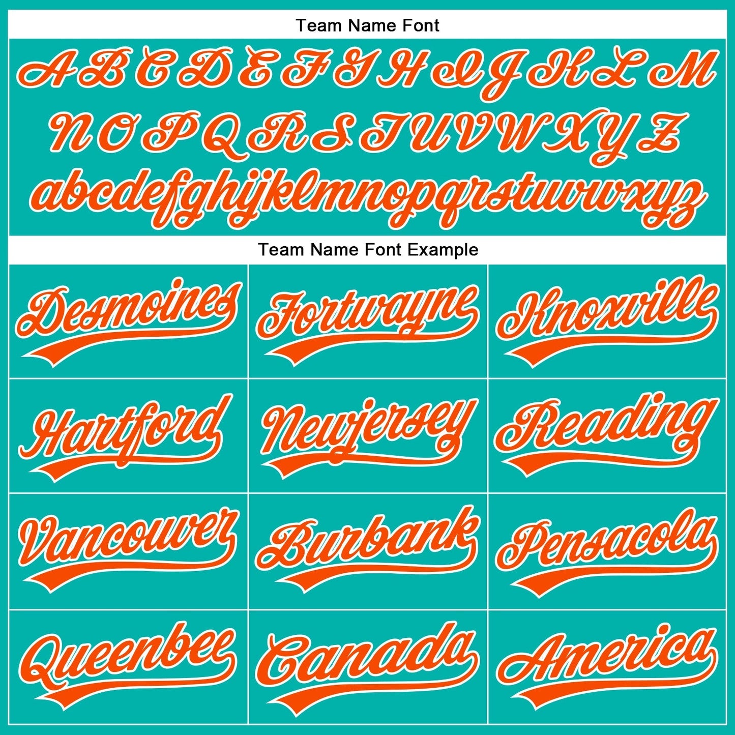 Custom Aqua White Pinstripe Orange Authentic Baseball Jersey baseball jersey product view 4