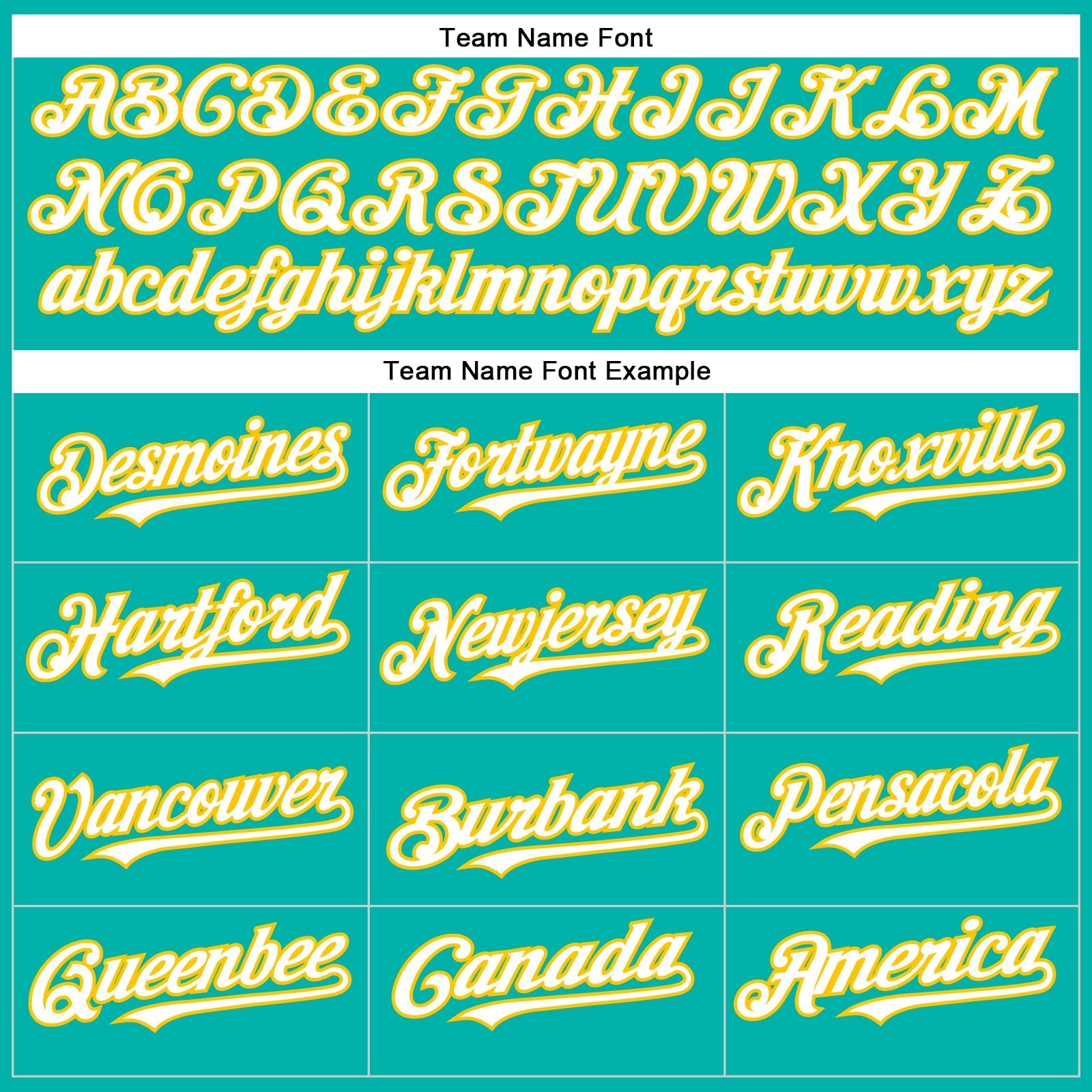 Custom Aqua White-Yellow Authentic Baseball Jersey baseball jersey product view 4