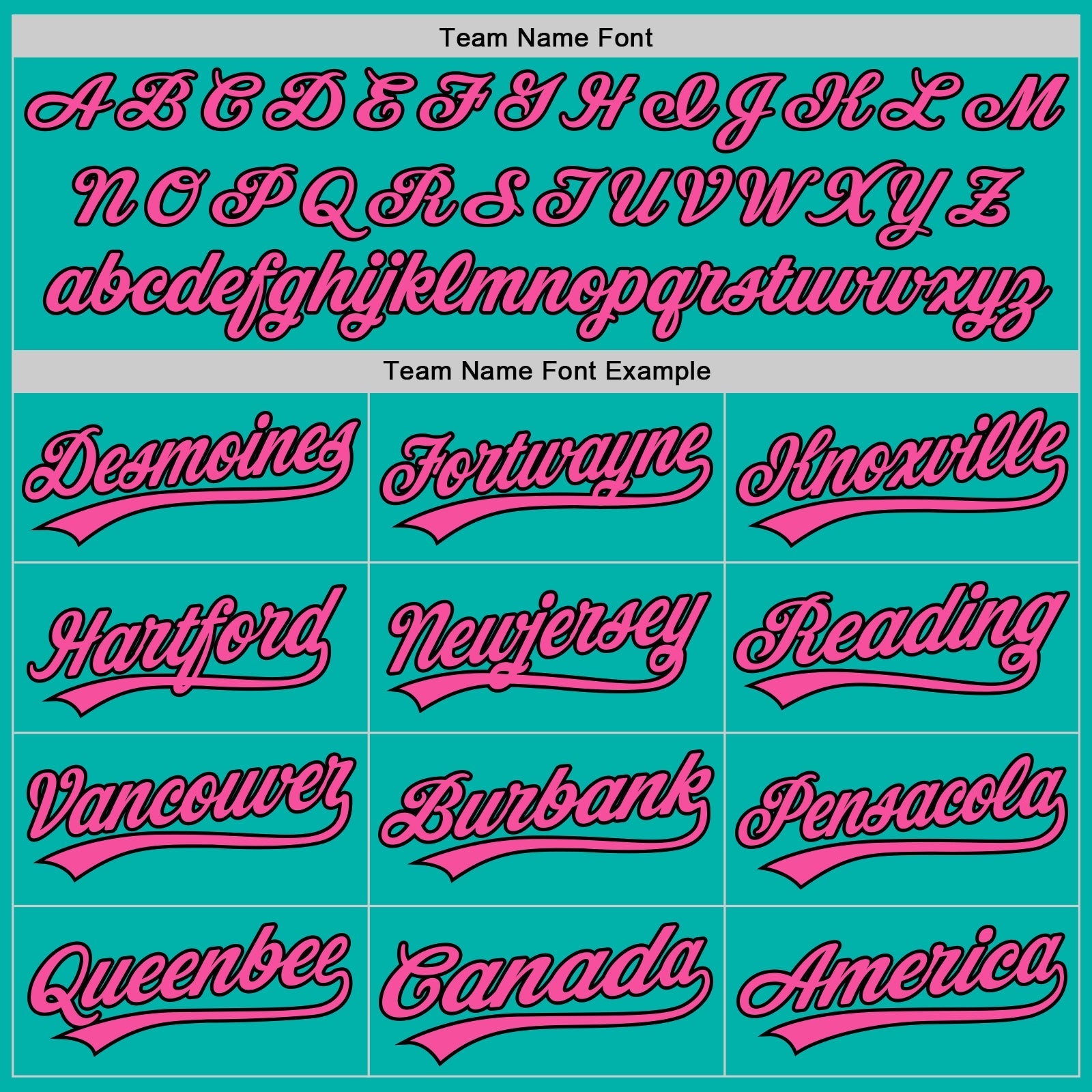 Custom Aqua White Pinstripe Pink-Black Authentic Baseball Jersey baseball jersey product view 4