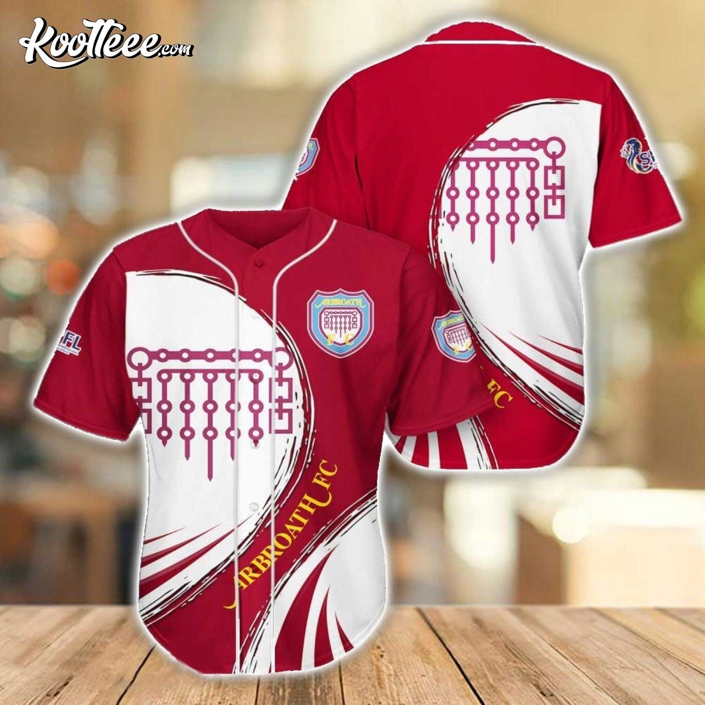 Arbroath FC Sport Team Gift Baseball Jersey baseball jersey product view 1