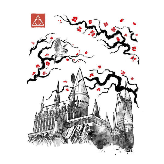 Arcane Castle Sumi E Unisex T-shirt, Sweatshirt, Hoodie, Long Sleeve Tee - T-Shirt, Sweatshirt, Hoodie