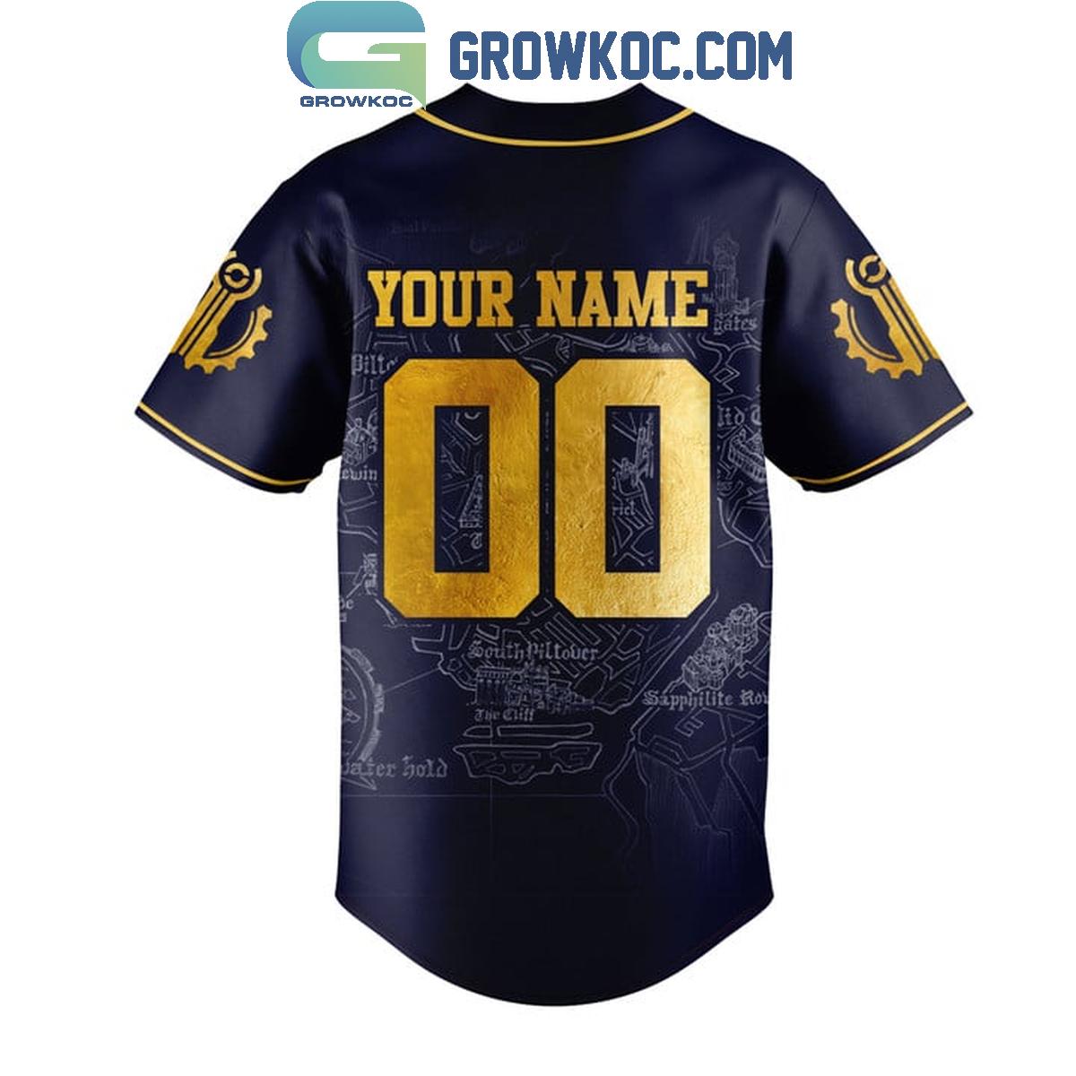Arcane Est 772 AN Personalized Baseball Jersey baseball jersey product view 3