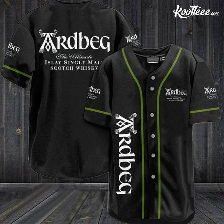 Ardbeg Scotch Whisky Baseball Jersey baseball jersey product view 1