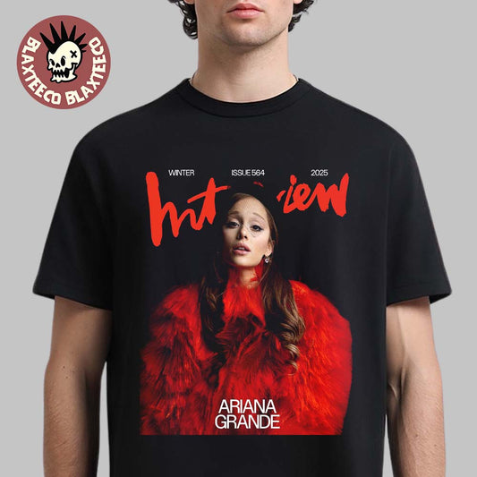 Ariana Grande Graces The Cover Of Interview Magazine Issue 564 Winter 2025 T-Shirt Unisex T-shirt, Sweatshirt, Hoodie, Long Sleeve Tee - T-Shirt, Sweatshirt, Hoodie