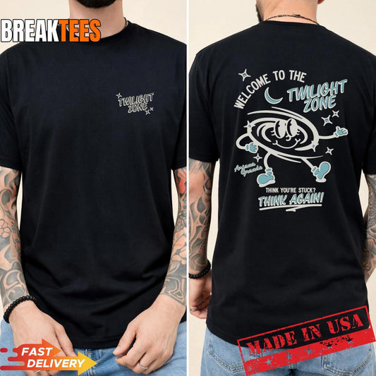 Ariana Grande Merch Twilight Zone Think Again Shirt Unisex T-shirt, Sweatshirt, Hoodie, Long Sleeve Tee - T-Shirt, Sweatshirt, Hoodie