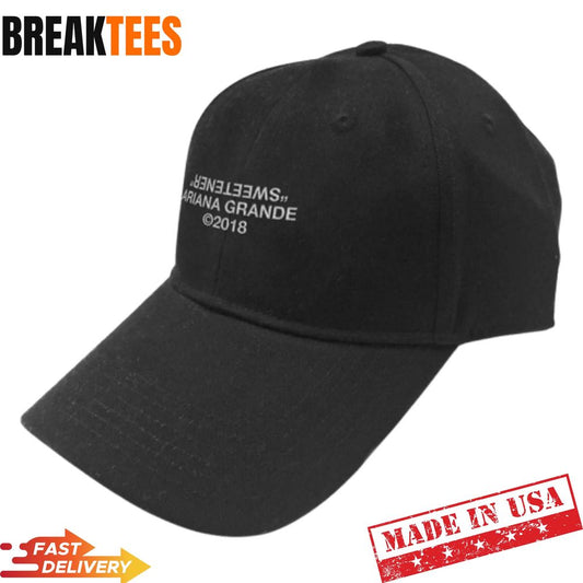 Ariana Grande Sweetener Black Baseball Cap Unisex T-shirt, Sweatshirt, Hoodie, Long Sleeve Tee - T-Shirt, Sweatshirt, Hoodie