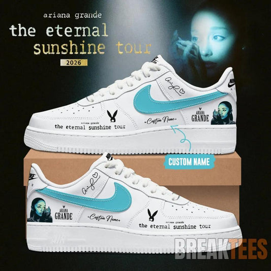 Ariana Grande The Eternal Sunshine Tour 2026 Custom Air Force 1 Shoes Unisex T-shirt, Sweatshirt, Hoodie, Long Sleeve Tee - T-Shirt, Sweatshirt, Hoodie