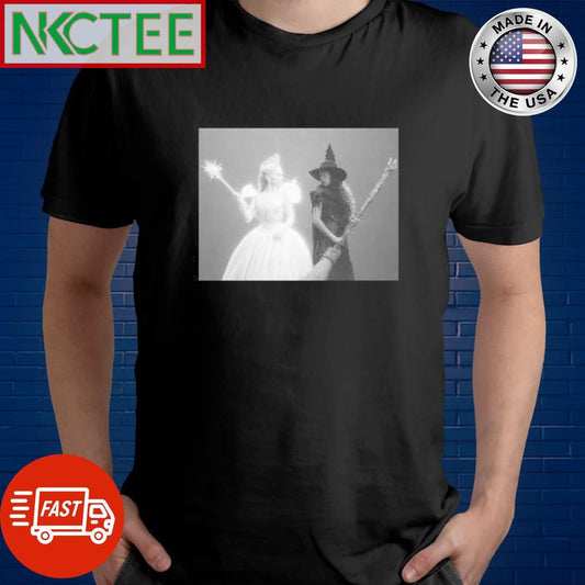 Ariana Grande as Glinda and Cynthia Erivo as Elphaba shirt Unisex T-shirt, Sweatshirt, Hoodie, Long Sleeve Tee - T-Shirt, Sweatshirt, Hoodie