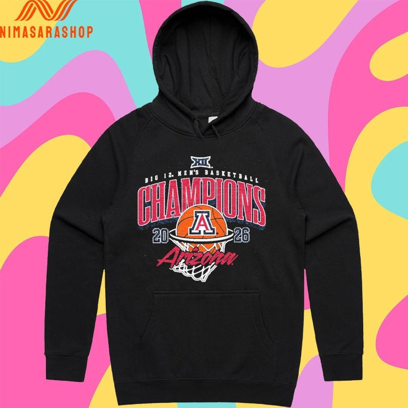 Arizona Big 12 Men's Basketball Champions Tournament - Adult & Kids T-Shirts, Sweatshirts & Hoodies apparel design preview 2