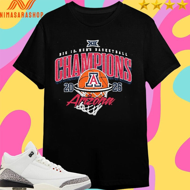 Arizona Big 12 Men's Basketball Champions Tournament - Adult & Kids T-Shirts, Sweatshirts & Hoodies apparel design preview 1