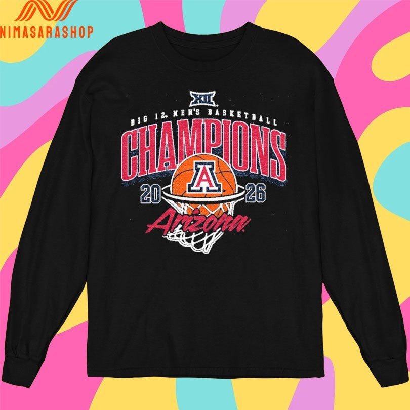 Arizona Big 12 Men's Basketball Champions Tournament - Adult & Kids T-Shirts, Sweatshirts & Hoodies apparel design preview 3