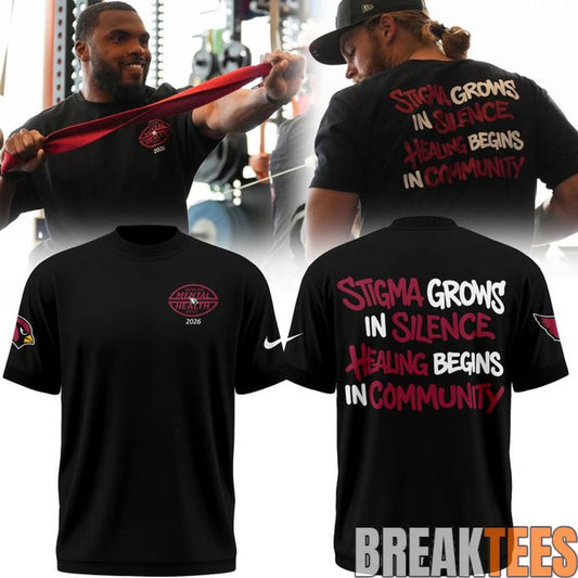 Arizona Cardinals Tackling Mental Heath T-Shirt Unisex T-shirt, Sweatshirt, Hoodie, Long Sleeve Tee - T-Shirt, Sweatshirt, Hoodie