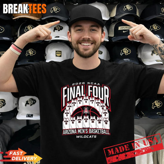 Arizona Mens Basketball Final Four 2026 T-Shirt Unisex T-shirt, Sweatshirt, Hoodie, Long Sleeve Tee - T-Shirt, Sweatshirt, Hoodie