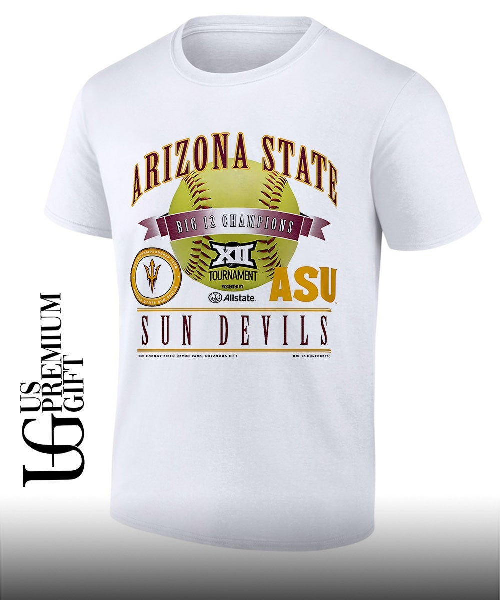 Arizona State Sun Devils 2026 Big 12 Softball Tournament Champions Locker Room shirt Unisex T-shirt, Sweatshirt, Hoodie, Long Sleeve Tee - T-Shirt, Sweatshirt, Hoodie