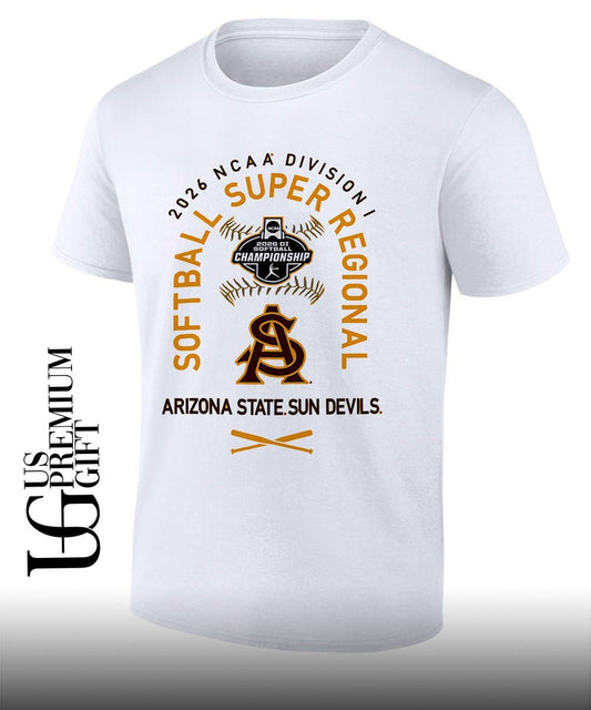 Arizona State Sun Devils NCAA Division I NCAA Softball Super Regional 2026 shirt Unisex T-shirt, Sweatshirt, Hoodie, Long Sleeve Tee - T-Shirt, Sweatshirt, Hoodie