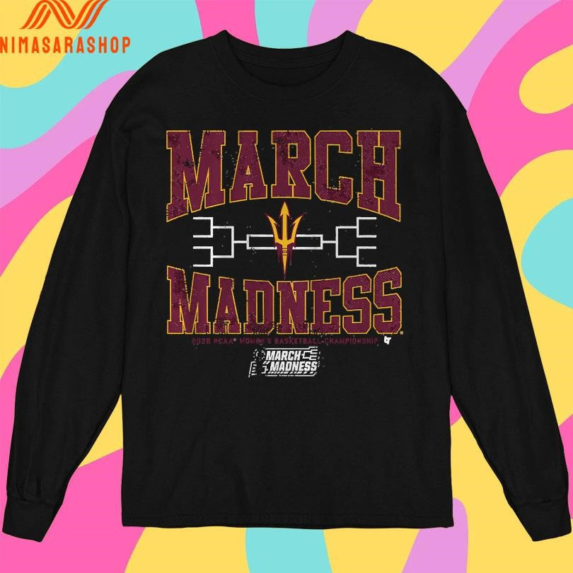 Arizona State Sun Devils WBB 2026 March Madness Ncaa - Adult & Kids T-Shirts, Sweatshirts & Hoodies apparel design preview 3