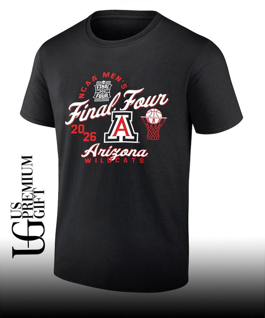 Arizona Wildcats 2026 NCAA Mens Basketball Tournament Final Four shirt Unisex T-shirt, Sweatshirt, Hoodie, Long Sleeve Tee - T-Shirt, Sweatshirt, Hoodie