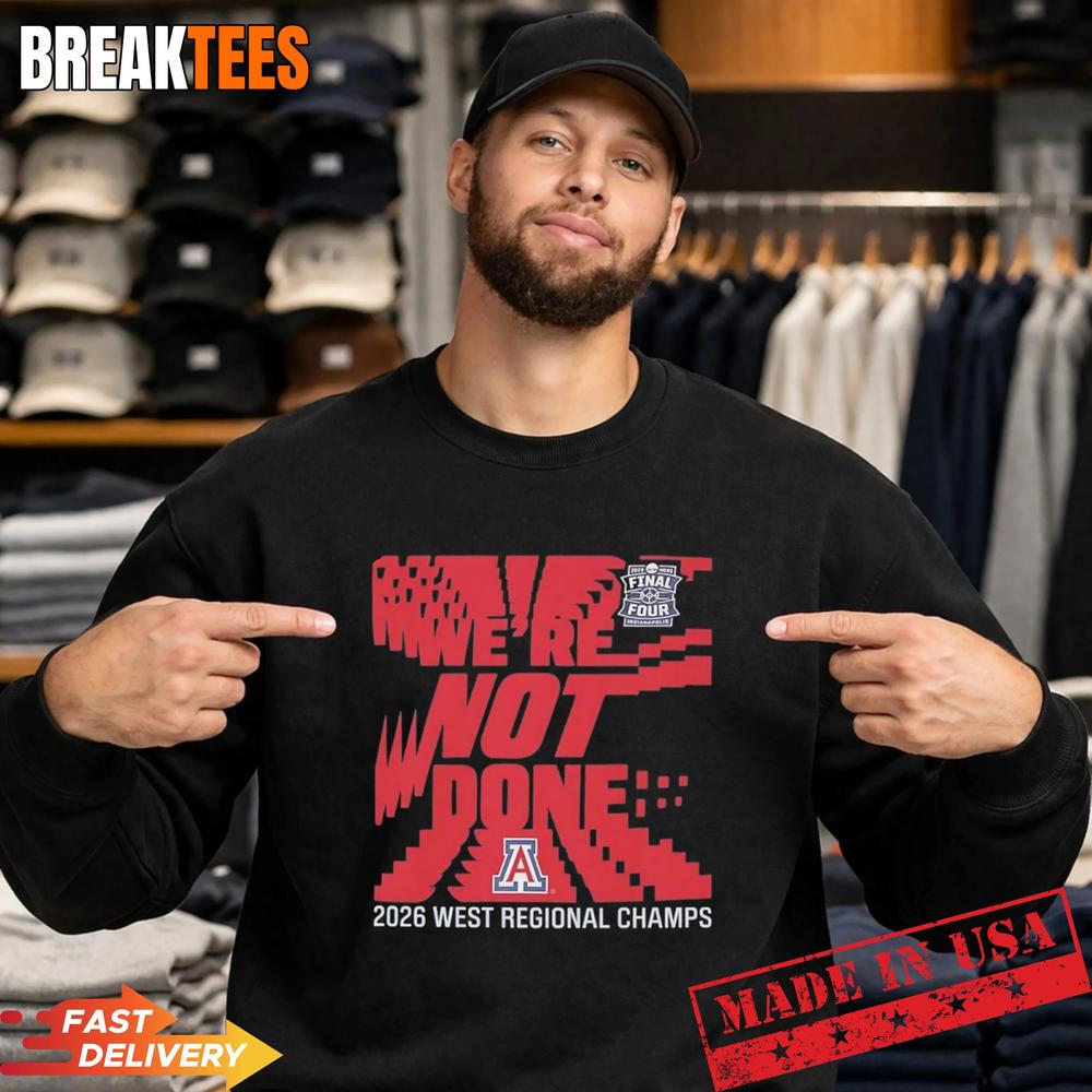 Arizona Wildcats 2026 West Regional Champions - Adult & Kids T-Shirts, Sweatshirts & Hoodies apparel design preview 2