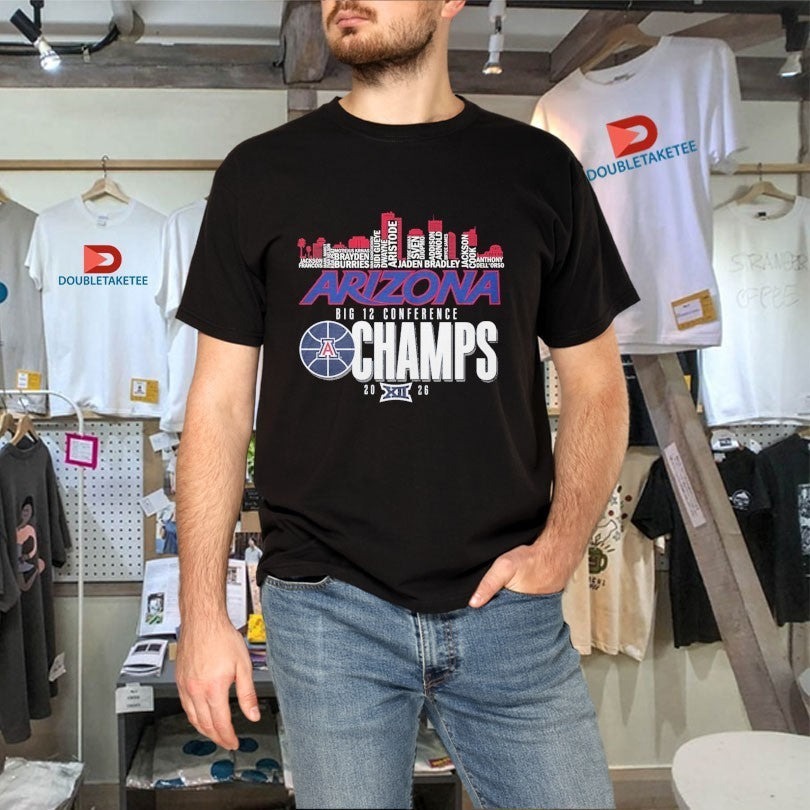 Arizona Wildcats Big 12 Conference Champions 2026 - Adult & Kids T-Shirts, Sweatshirts & Hoodies apparel design preview 4