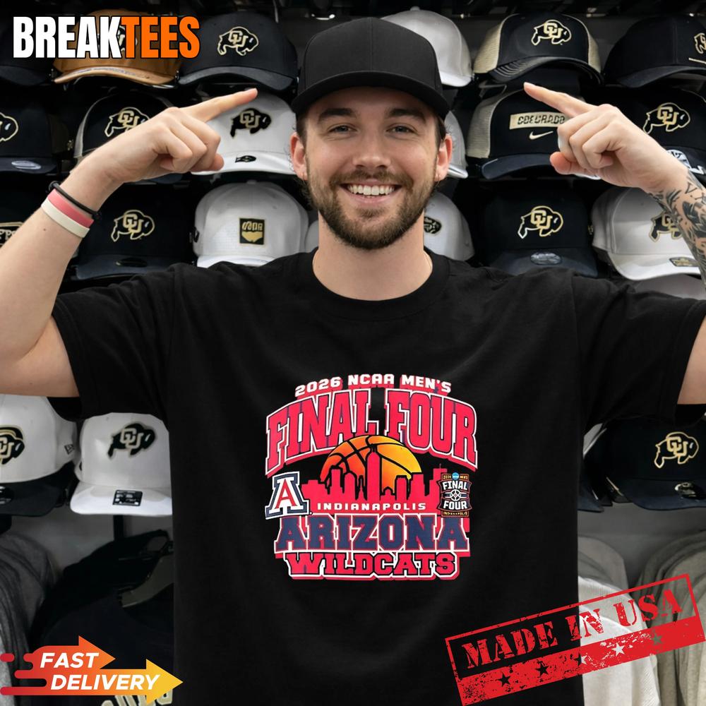 Arizona Wildcats Champion 2026 NCAA Mens Basketball Final Four T-Shirt Unisex T-shirt, Sweatshirt, Hoodie, Long Sleeve Tee - T-Shirt, Sweatshirt, Hoodie