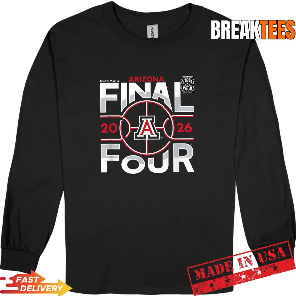 Arizona Wildcats Final Four 2026 Men's March Madness - Adult & Kids T-Shirts, Sweatshirts & Hoodies apparel design preview 3