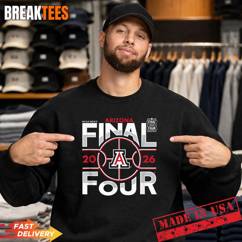 Arizona Wildcats Final Four 2026 Men's March Madness - Adult & Kids T-Shirts, Sweatshirts & Hoodies apparel design preview 2