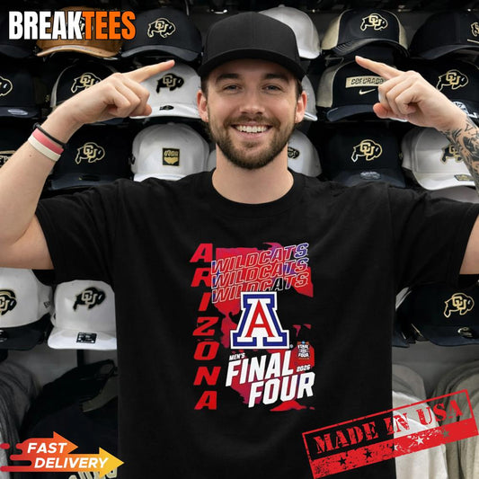 Arizona Wildcats Mens Basketball 2026 Final Four West Regional Champions T-Shirt Unisex T-shirt, Sweatshirt, Hoodie, Long Sleeve Tee - T-Shirt, Sweatshirt, Hoodie