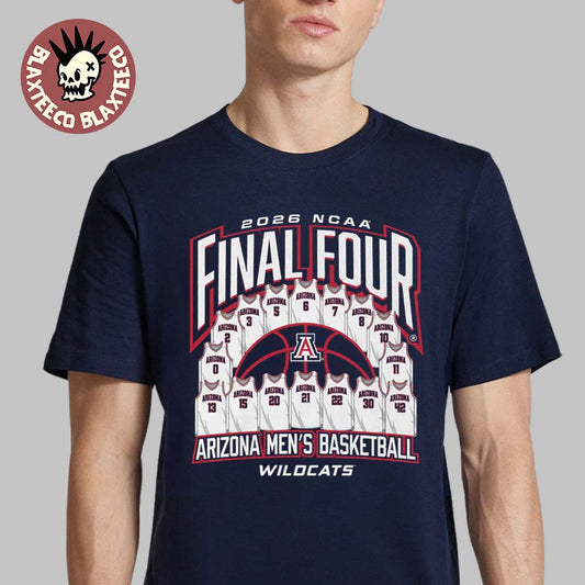 Arizona Wildcats Mens Basketball 2026 NCAA Final Four Jersey Madness T-Shirt Unisex T-shirt, Sweatshirt, Hoodie, Long Sleeve Tee - T-Shirt, Sweatshirt, Hoodie