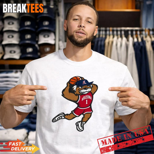 Arizona Wildcats Mens Basketball Dunk Mascot Shirt Unisex T-shirt, Sweatshirt, Hoodie, Long Sleeve Tee - T-Shirt, Sweatshirt, Hoodie