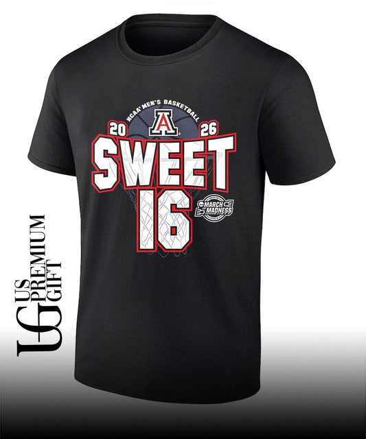 Arizona Wildcats NCAA Mens Basketball Sweet 16 March Madness 2026 shirt Unisex T-shirt, Sweatshirt, Hoodie, Long Sleeve Tee - T-Shirt, Sweatshirt, Hoodie