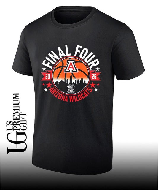 Arizona Wildcats mens basketball 2026 Final Four shirt Unisex T-shirt, Sweatshirt, Hoodie, Long Sleeve Tee - T-Shirt, Sweatshirt, Hoodie