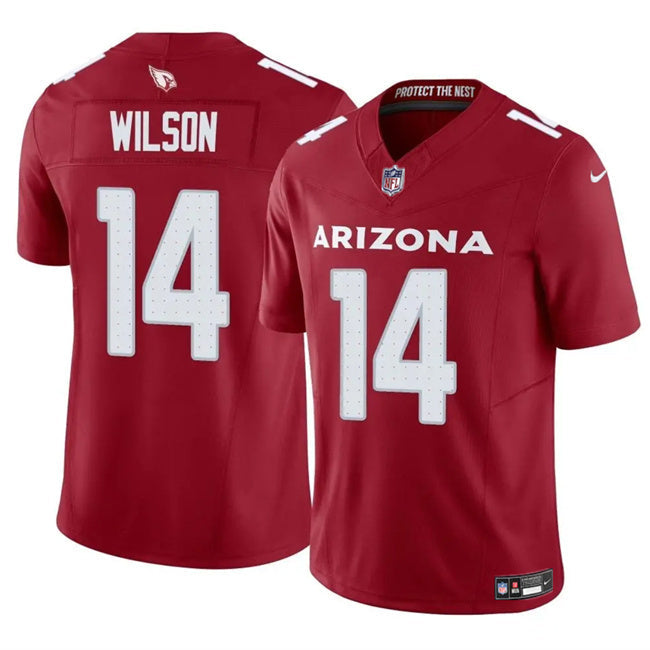 Arizona Cardinals #14 Michael Wilson Red 2025 F.U.S.E. Vapor Untouchable Football Jersey football jersey product view 1