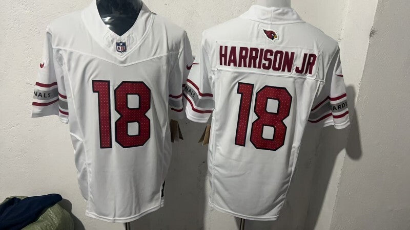 Arizona Cardinals #18 Marvin Harrison Jr Style 1 Football Jersey football jersey product view 1