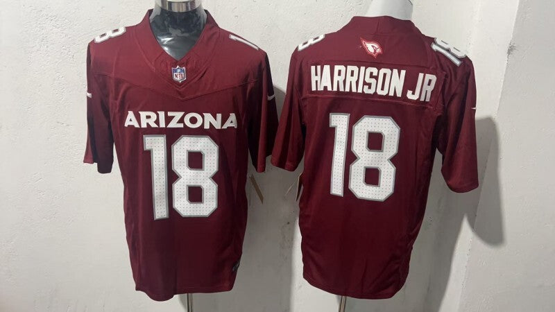Arizona Cardinals #18 Marvin Harrison Jr Style 3 Football Jersey football jersey product view 1
