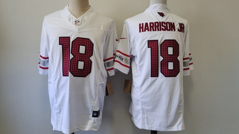 Arizona Cardinals #18 Marvin Harrison Jr Style 5 Football Jersey football jersey product view 1