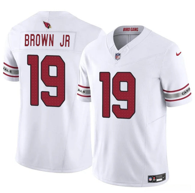 Arizona Cardinals #19 Anthony Brown JR White 2024 F.U.S.E. Vapor Football Jersey football jersey product view 1