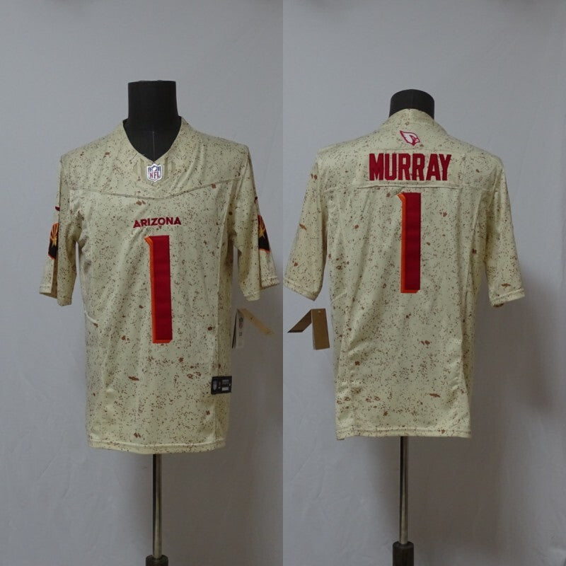 Arizona Cardinals #1 Kyler Murray Cardinals New Football Jersey football jersey product view 1
